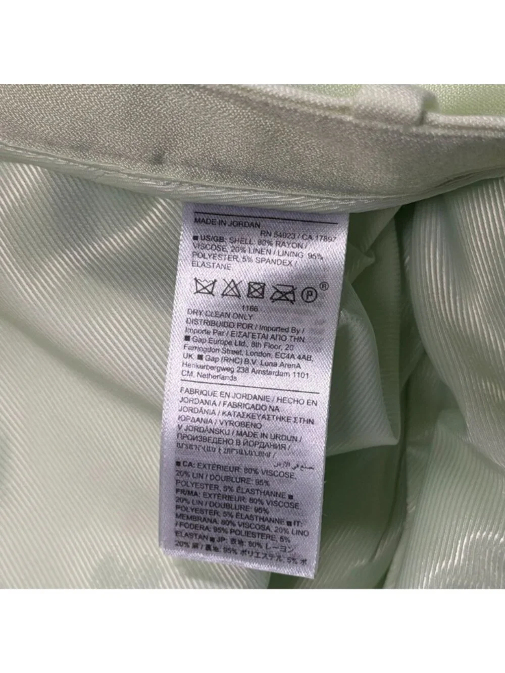 NWT Banana Republic Petite Lime Green Pantsuit Set Blazer & Trousers 4